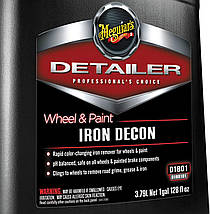 Чистка кузова і дисків від часток металу - Meguiar's Detailer Wheel & Paint Iron Decon 3,79 л. (D180101), фото 2