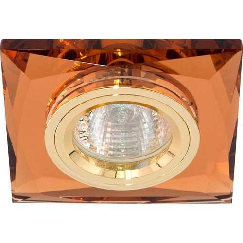 Светильник мебельный и потолочный точечный с декоративной подсветкой Feron 8150-2 коричневый золото - фото 2 - id-p1682108165