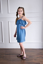 Модний дитячий сарафан для дівчинки TIFFOSI Португалія 10021991 Синій Хіт!