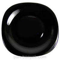 Тарелка обеденная Luminarc Carine Black квадратная 26х26 см стеклокерамика (3666H/L9817)