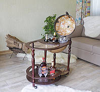 Глобус бар со столиком "Зодиак" цвет кремовый сфера 42 см