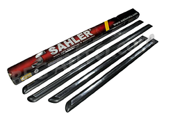 Молдинг дверей ВАЗ 2170 1 широка хром смуга 4,5 см, чистий Sahler