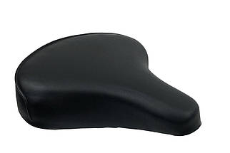 Сідло велосипедне на пластиковій основі 802 з чорним замком