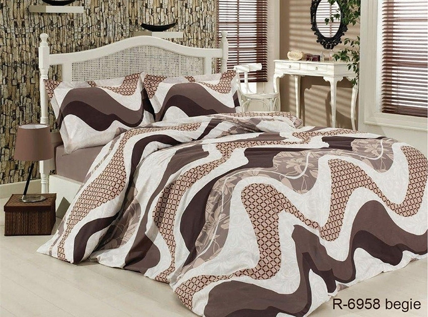 ТМ TAG Комплект постільної білизни R6958 begie
