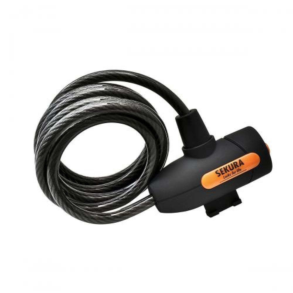 Замок для велосипеда KB 105 8 x185 cm Spiral Cable Lock SEKURA