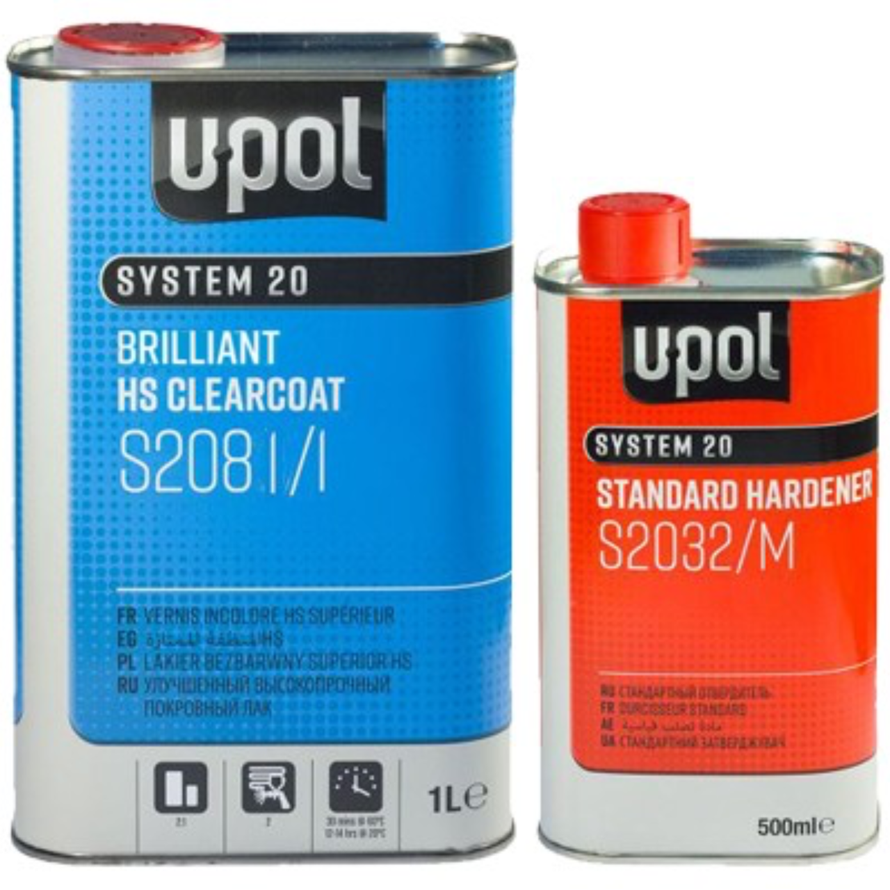 Лак акриловий стандартний U-POL S2081 2:1 HS, 1 л + 500 мл