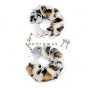 Наручники Fetish Furry Cuffs з леопардовим гарматою