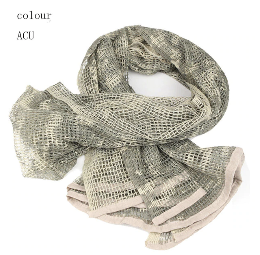 Маскувальний шарф-сітка ACU піксель Masking scarf для індивідуального маскування у будь-якій місцевості, фото 1