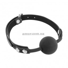 Класичний кляп із силіконовою кулькою Fetish Tentation Silicone Gag Ball Black