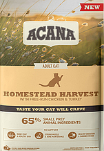 Сухий корм для котів Акана (ACANA) Homestead Harvest Cat курка індичка 4,5 кг