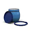 Eu-PL Бочка харч 35л (37см) 3-х шар. з пластик хомут + засувка, синя 001724, фото 3