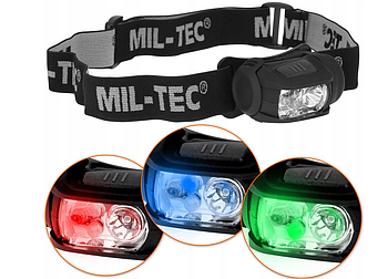 Ліхтарик MIL-TEC 4 кольори LED олива