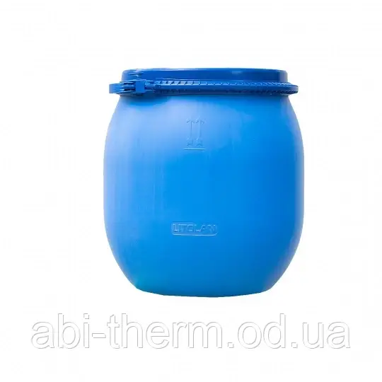 Eu-PL Бочка харч 80л (50см) 3-х шар. з пластик хомут + засувка, синя 001723