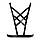 Портупея з екошкіри Bijoux Indiscrets Maze Cross Cleavage Harness, фото 3