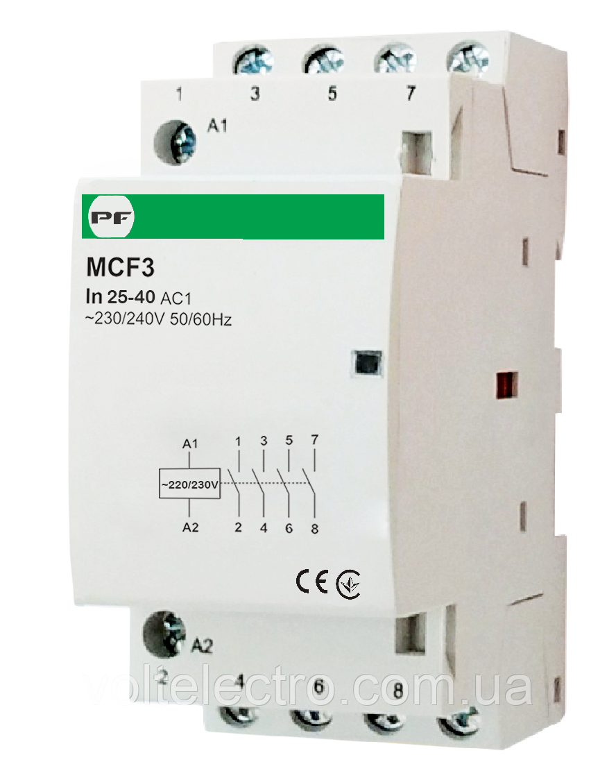 Модульний магнітний пускач MCF3 25-40 230V, фото 1