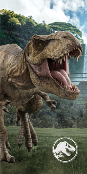 Дитячий пляжний рушник Jurassic World з динозавром T-Rex