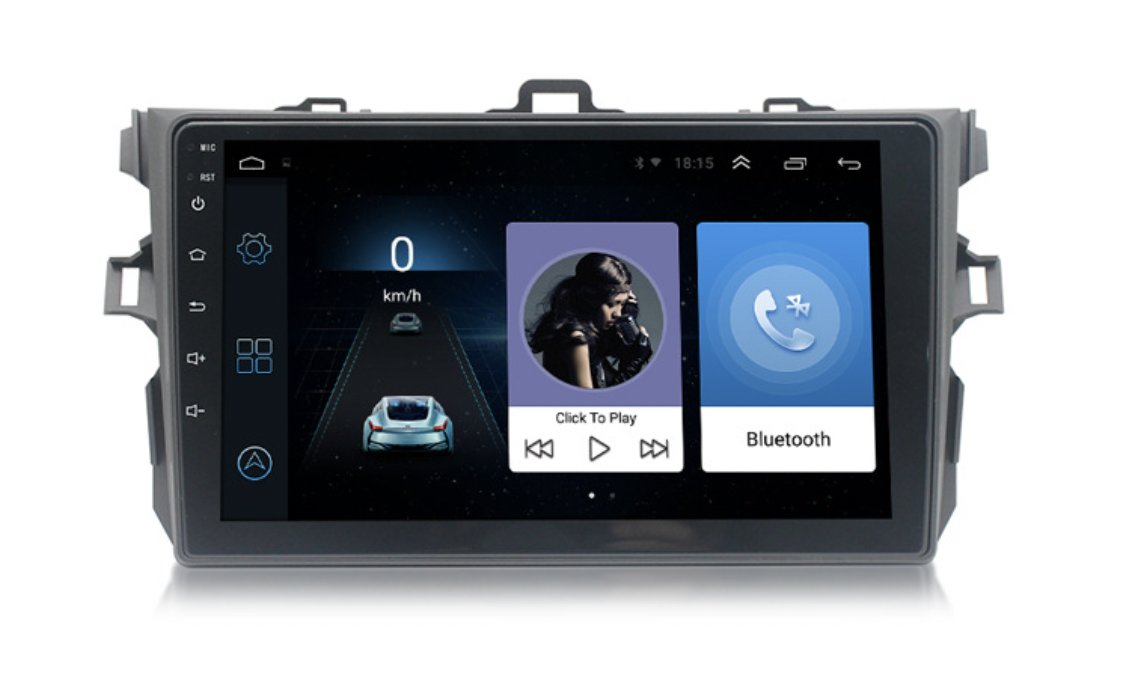 Магнітола для Toyota Corolla 2007-2013 на Android | Сенсорний екран, GPS, Bluetooth, камера заднього виду