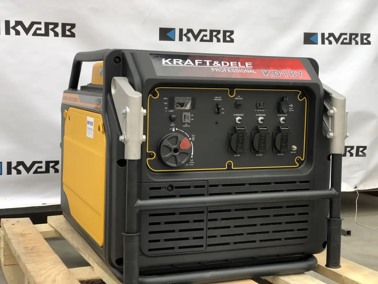 Бензиновий Інвенторний електрогенератор KRAFT & DELE 8kW KD187, фото 1