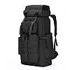 Військовий штурмовий рюкзак на 70 л (70х35х16 см) XS1725-2, Чорний / Туристичний рюкзак, фото 2