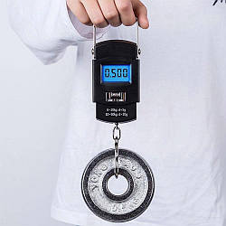 Електронні ваги кантер до 50 кг ACS WH A08 з підсвічуванням / Компактні кантерні ручні ваги