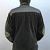 Тепла флісова кофта 280 г/м2 розміри XS-4XL, Олива / Тактична кофта для військових / Фліска для ЗСУ, фото 7