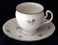 Набор чайный Thun Bernadotte (Синя квітка) на 6 персон 12 предметов 240мл d10 см h6 см фарфор (6452071)