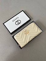 Модный женский кожаный молочный кошелёк Gucci Гучи