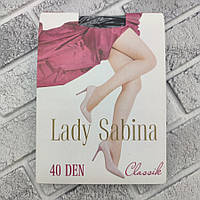 Колготки капроновые женские Lady Sabina 40DEN классика размер 4 черные 20024994