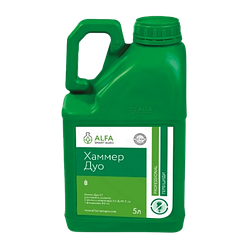 Гербіцид ХАММЕР ДУО (д.в.:2,4 Д-2-этилгексиловий эфір 491,5 г/л, флорасулам), тара 5л. ALFA Smart Agro
