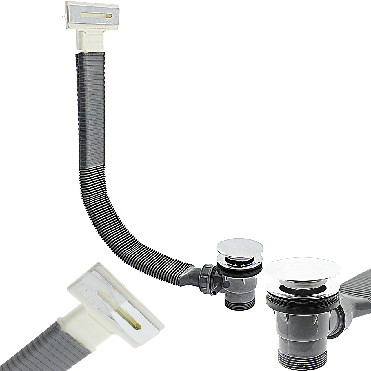 Сифон для ванної з переливом (ПАС 065)