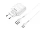 Зарядний пристрій 220В 2,4А 10,5Вт 5В USBx2 з кабелем USB - Type-c Hoco C78A Max Energy 120шт 8125, фото 2