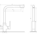 Змішувач для кухні під осмос Globus Lux ALPEN SUS-0110-BB Baumar - Завжди Вчасно, фото 4