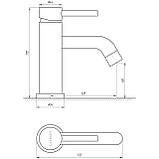 Змішувач для умивальника Globus Lux ALPEN SBT1-101L Baumar - Завжди Вчасно, фото 6