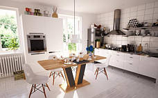 Стіл обідній розкладний Торін Fusion furniture , колір дуб аппалачі/антрацит, фото 3