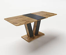Стіл обідній розкладний Торін Fusion furniture , колір дуб аппалачі/антрацит, фото 2