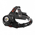 Потужний ліхтар налобний акумуляторний BL-T32-P50, Чорний / Ліхтарик на лоб / Ліхтарик на голову, фото 5