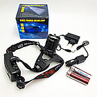 Потужний ліхтар налобний акумуляторний BL-T32-P50, Чорний / Ліхтарик на лоб / Ліхтарик на голову, фото 8