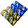 Кольоровий дим набір Жовтий Синій MA0509 Maxsem Yellow Blue smoking fountain 45 сек, 4 шт/уп, фото 3