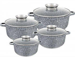 Набір посуду Edenberg 10 предметів алюміній із мармуровим покриттям (8035 EB)