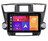 Магнитола Toyota Highlander 2007-2013 на Android. Экран 10 дюймов