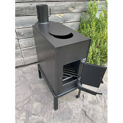 Буржуйка опалювальна варильна топка з варильною поверхнею опалювальна пічка буржуйка на дровах печі