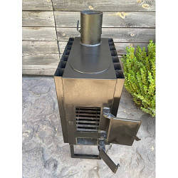 Піч дров'яна варильна буржуйка з варильною поверхнею опалювальна топка на дровах печі