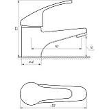 Змішувач для умивальника Globus Lux Solly GLSO-0101 Baumar - Завжди Вчасно, фото 4