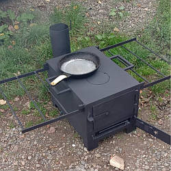 Буржуйка з сушінням міні піч на дровах опалювальна буржуйка топка на дровах Дров'яна піч-камін