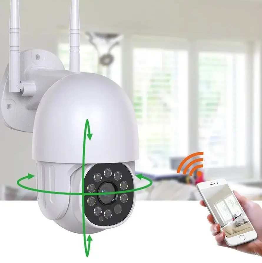 Поворотна вулична камера відеоспостереження WIFI PT Camera L10 W380 pro