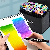 Набор Скетч-маркеров для Скетчинга 48шт Sketchmarker для рисования двусторонних фломастеры touch