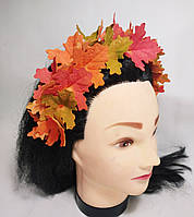 Обруч-віночок для волосся "Осіннє листя"5 Венок осенний на голову Венок осень праздник осени карнавальные