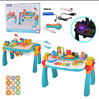 Іграшковий розвиваючий центр столик 2в1, многофункциональный, +микрофон с bluetooth