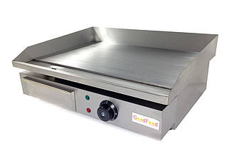 Поверхня жаркова хромована гладка електрик GoodFood 55х35 см (EG55M)