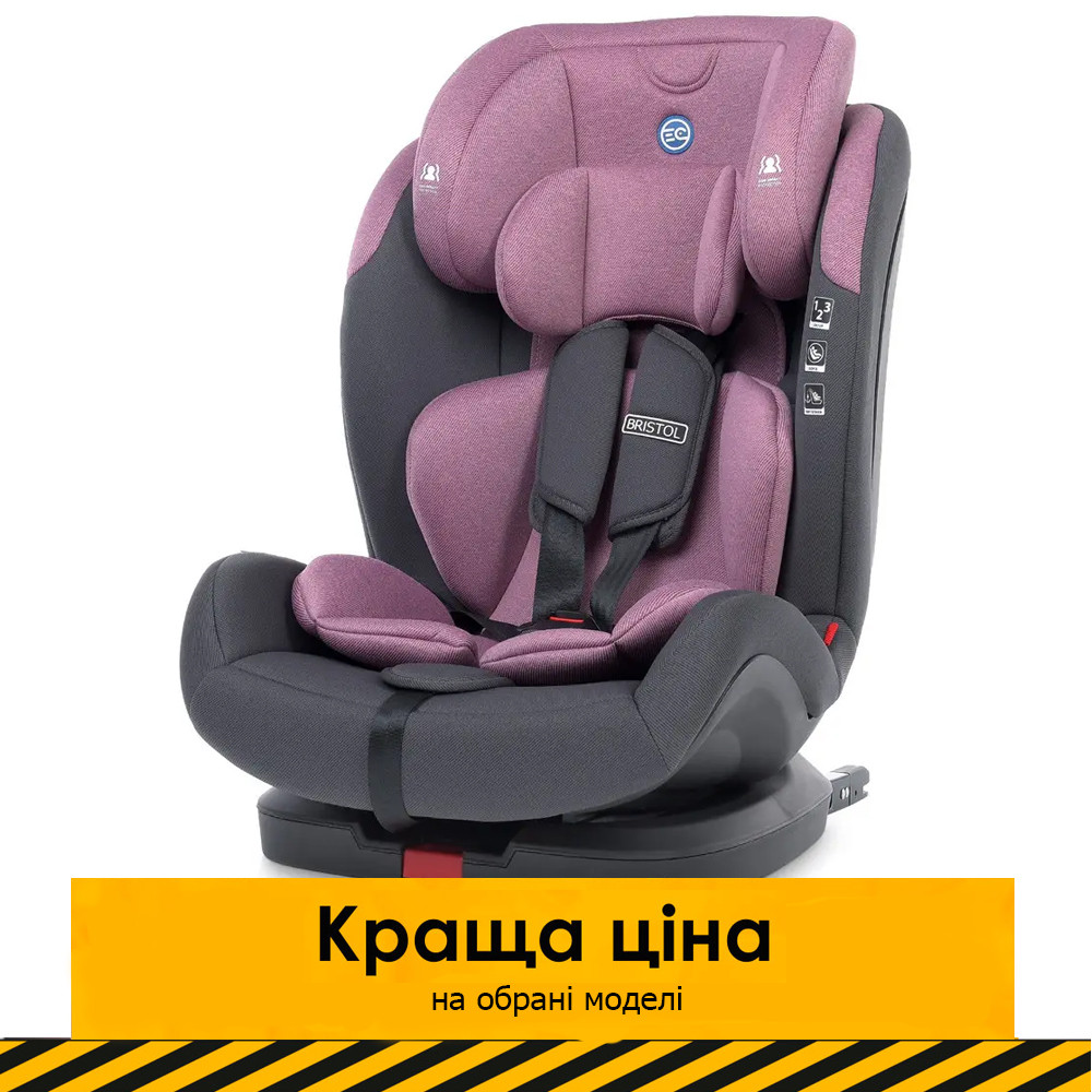 Дитяче автокрісло (група 1-2-3, isofix) El Camino BRISTOL ME 1080-B Royal Violet Фіолетовий